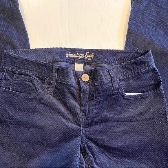 American Eagle Outfitters Dark Blue Flare Jeans - Picture 2 of 3